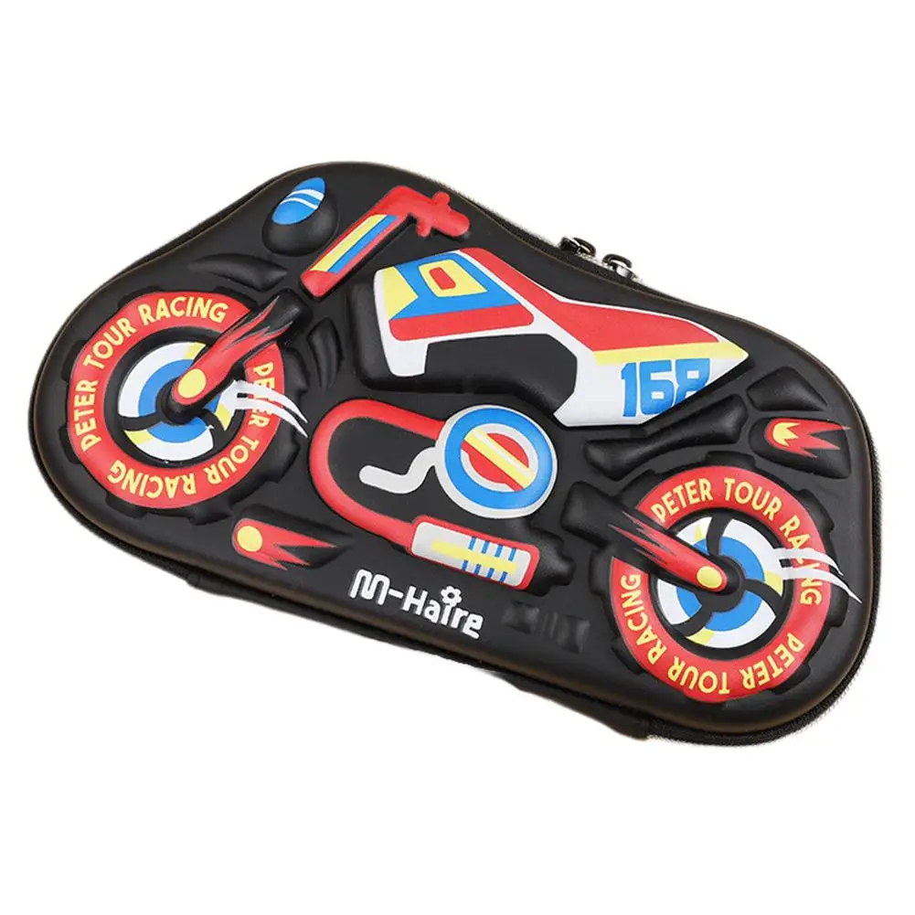 Creative Pencil Case 3d Motorcycle Car Zipper Pen Bag Stationery Organizer Storage Pouch For Students Gifts