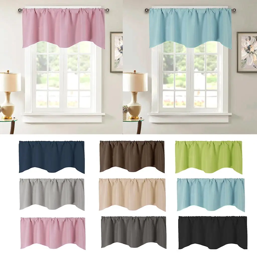 Elegant Window Valances - Stylish Curtain for Small in Bathrooms, Living Rooms, and Kitchens