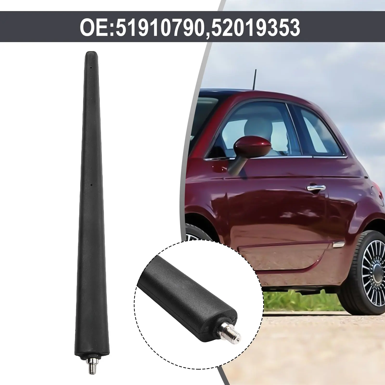 Brand New Car Roof Antenna Roof Car Styling External Parts Replacement Part Styling 1 Pcs 51910790 52019353 ABS