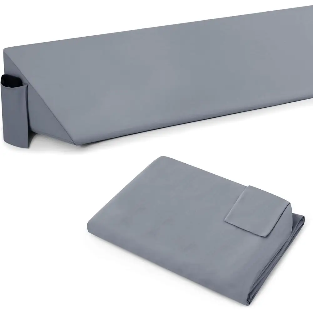 

Наволочка для подушки King Size, 76 x 10 x 6, серебристо-серая
