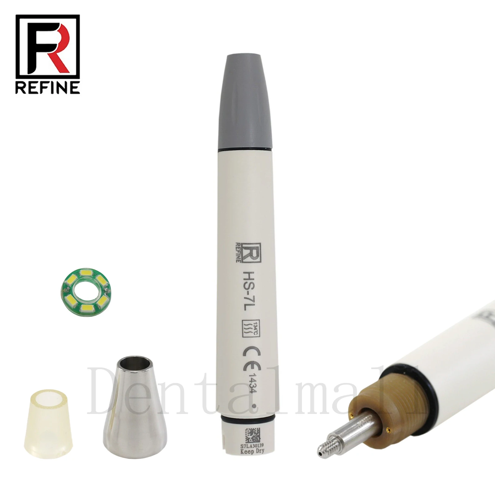 

Refine Dental Ultrasonic Scaler Handpiece Satelec ACTEON Newtron LED HS-7L Autoclavable