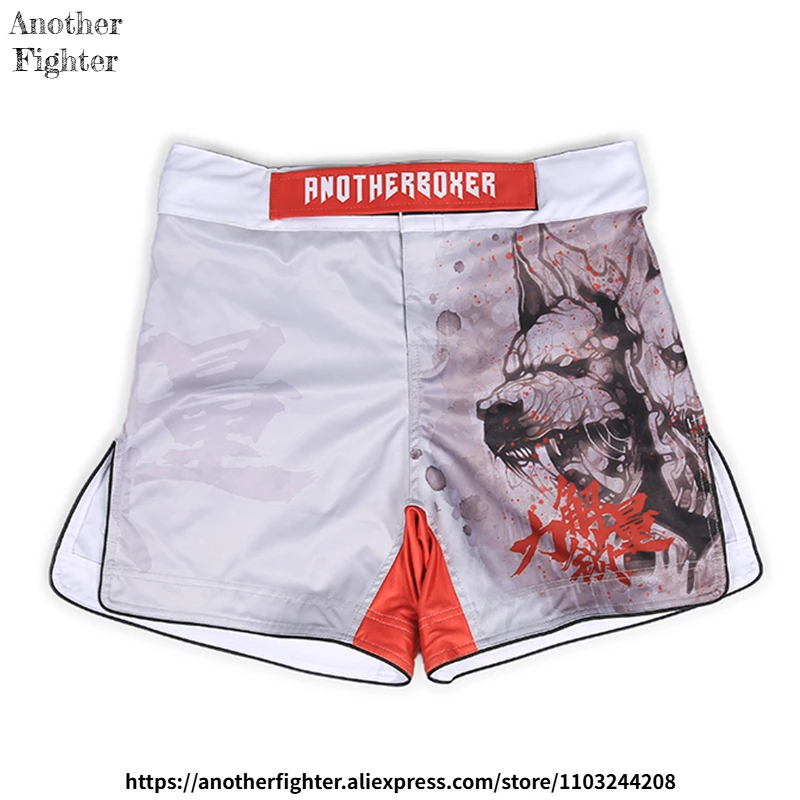 

High Quality Sublimated Print MMA Shorts Men's Muay Thai Boxing Pants Sportswear For Training & Fitness Drawstring Fight Shorts