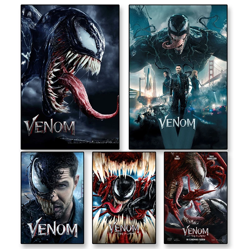

Disney Avengers Superhero Venom 2 Movie Poster and Prints Comic Modern Art Wall Canvas Painting Pictures Living Room Home Decor