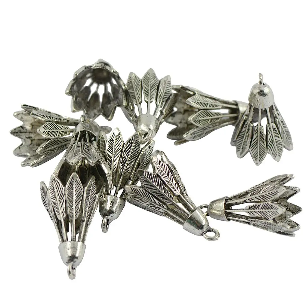 10 Pcs Hollow 3D Badminton Shuttlecock Birdie Sport DIY Charms Pendants