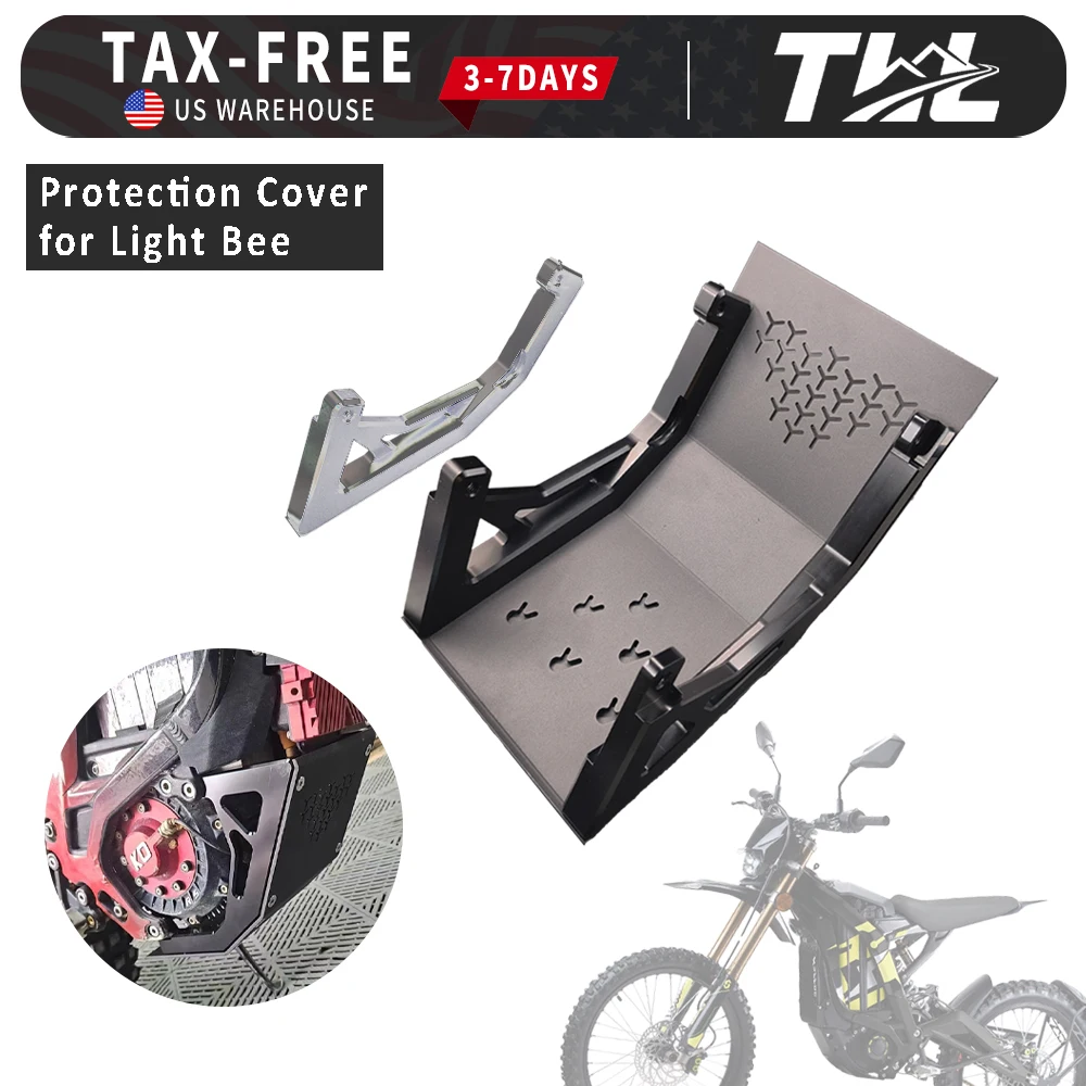 Upgrade CNC Engine Chassis Protection Cover Guard for Surron Light Bee Dirt Pit Bike Accessories Motor Guard Plate Skid Plate