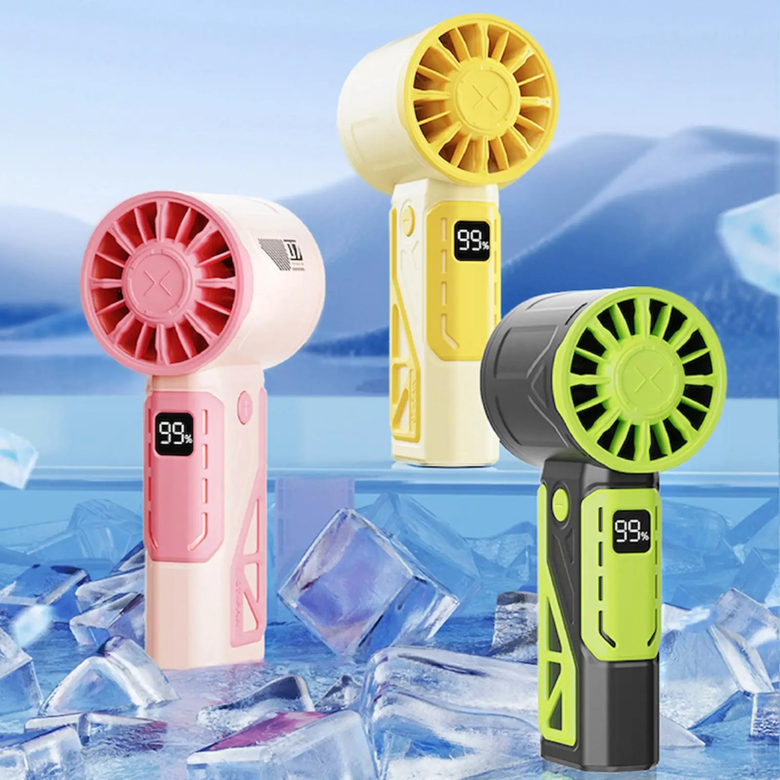 Карманный ручной вентилятор с плавной регулировкой скорости для кемпинга и путешествий
