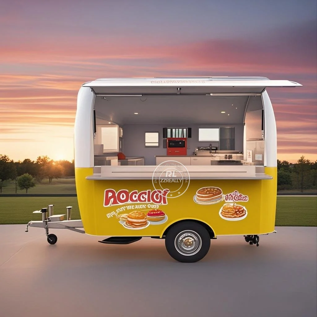 

High Quality Food Truck Mobile Snack Ice Cream BBQ Food cart for Park coffee shop Startups