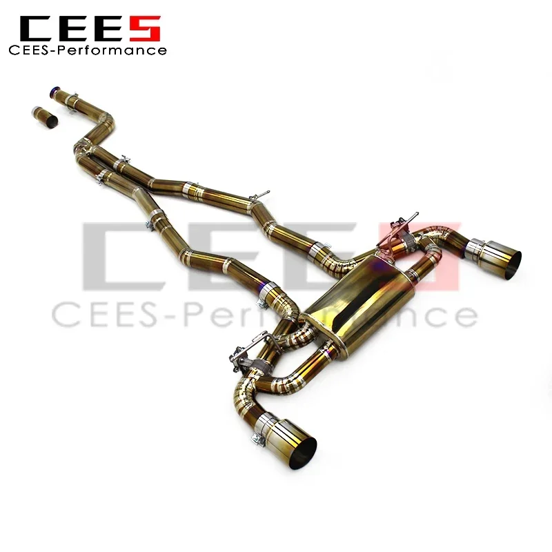 CEES Custom Valvetronic Exhaust  for Toyota Supra A90 3.0T 2020-2023 Titanium Muffler Catback Exhaust System with Remote Control