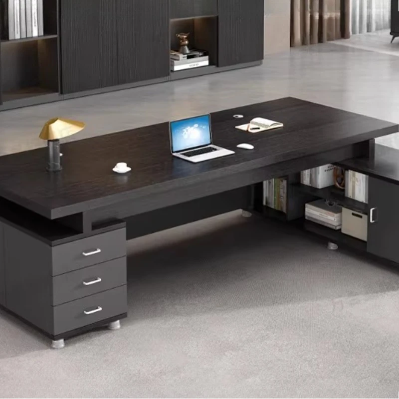 #Nordic Aesthetic Office Desk Minimalist Multifunctional Executive Luxury Office Desk Computer Crafts Tavolino Home Furniture