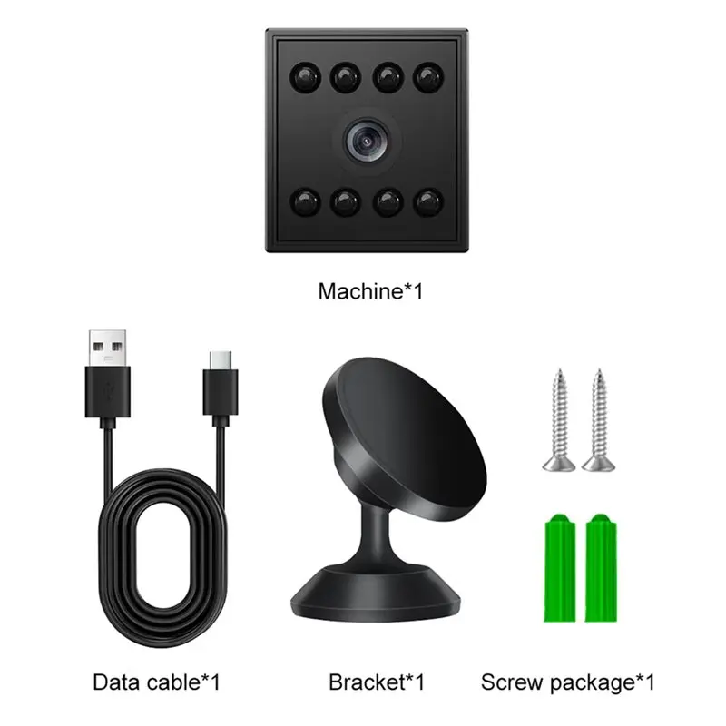 IDUD Wireless MINI Wifi Camera Monitor 1080P HD 130°Rotation