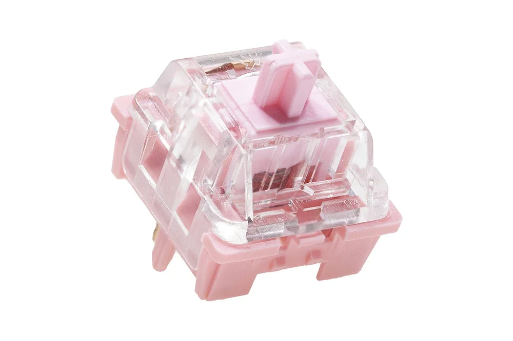 KTT Rose Switch Linear 63g MX switch for Mechanical Keyboard Factory Lubed Pink PC PA POM