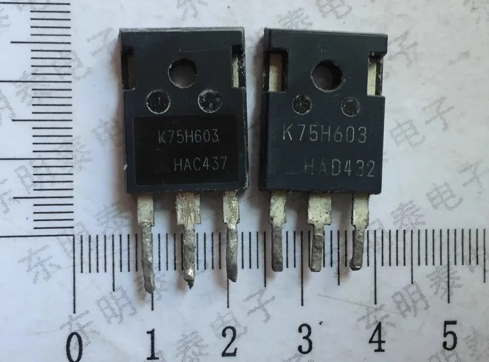 

Used 5pcs/lot K75H603 IKW75N60H3 G75H603 75A 600V TO-247 IGBT tube MOSFET Original disassembly