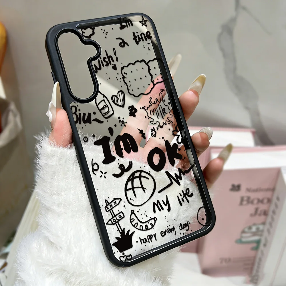Fodd Handyhülle für Samsung Galaxy A15 A05 A56 5G A16 A07 A55 A17 für Samsung A12 A54 A36 A13 A26 Transparente Hülle Plastik