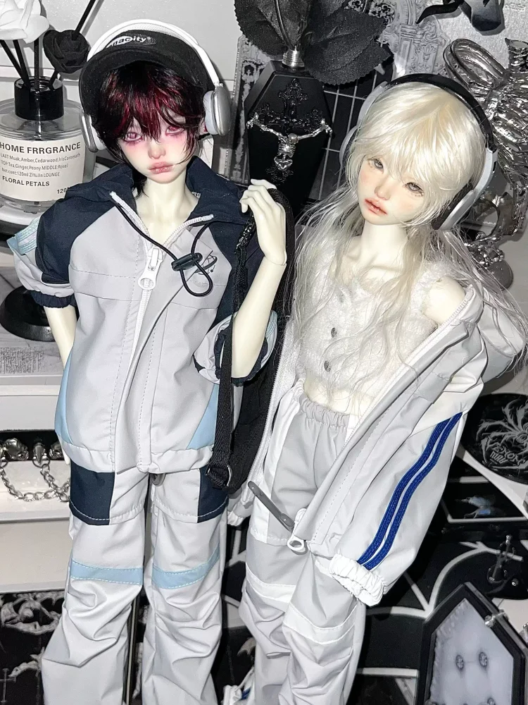 طقم ملابس دمى 1/4 (معطف وبنطلون) - إكسسوارات ملابس الدمى (بدون الدمى، الملابس فقط)