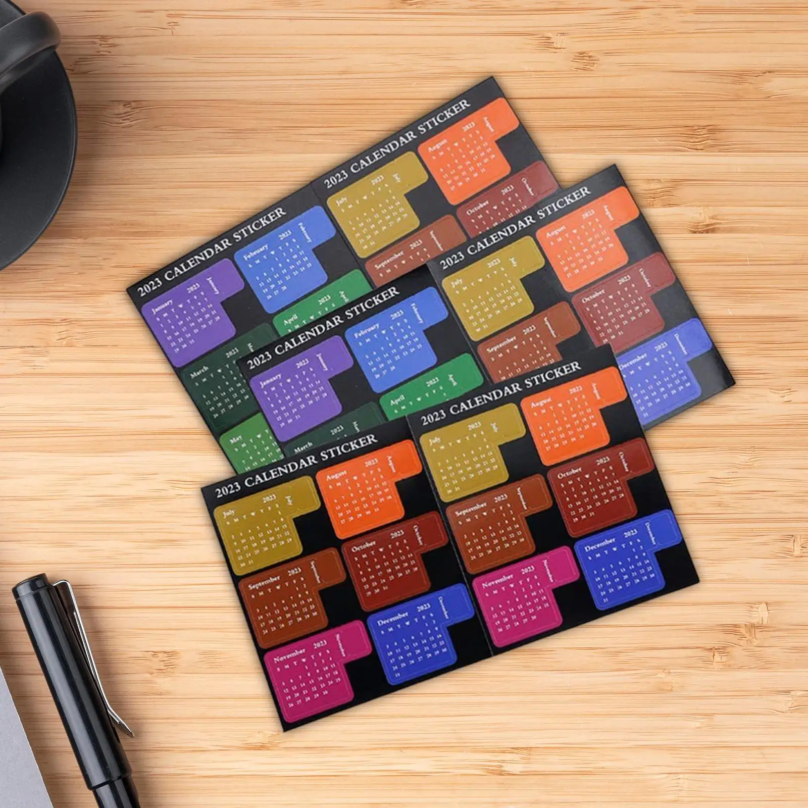7Pcs Monthly Index Tabs Planner Organizer Calendar Stickers 2023 for Organizations