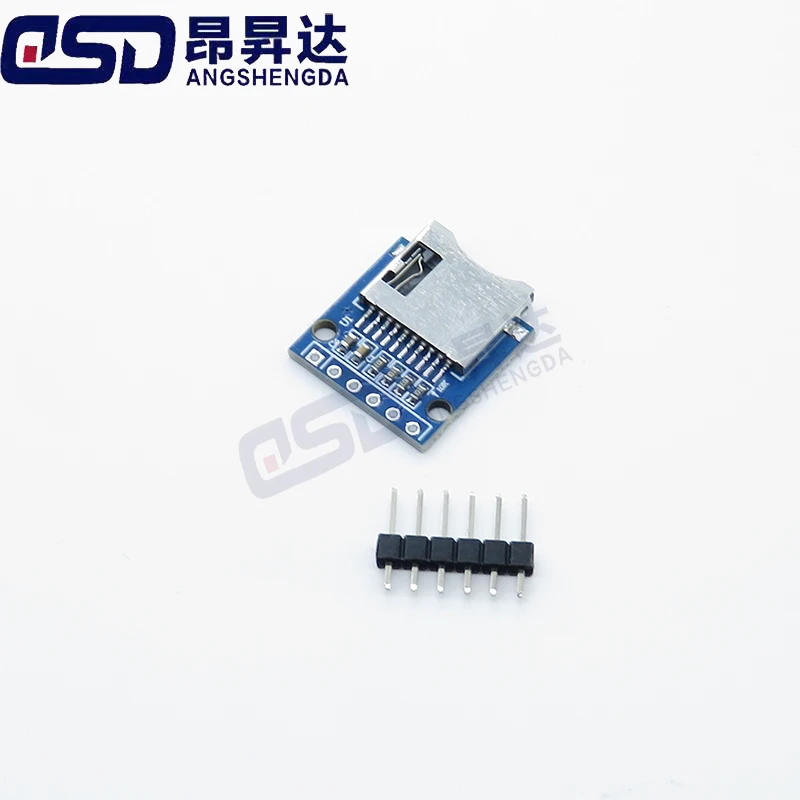 Модуль для чтения карт Micro SD SPI 3.3V TF 5 шт. Arduino ESP32 STM32 Разъемы без пайки (решение самостоятельного создания решения хранения данных)