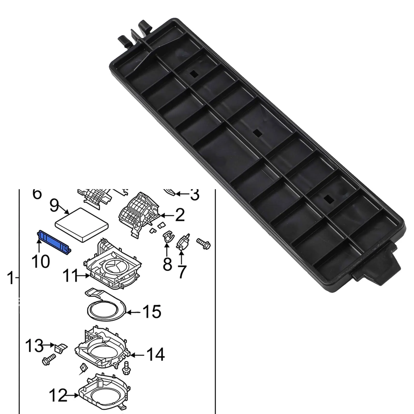 

For Hyundai Air Filter Cover Compatible with For Elantra CN7 For HYBRID (2021+) & For Sante Fe (2024+) Easy to Replace