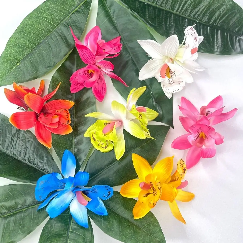 Flower Simulation Flower Hair Clip Bohemia Cloth Orchid Duckbill Clip Wedding Headdress Barrettes Korean Style Hairpins