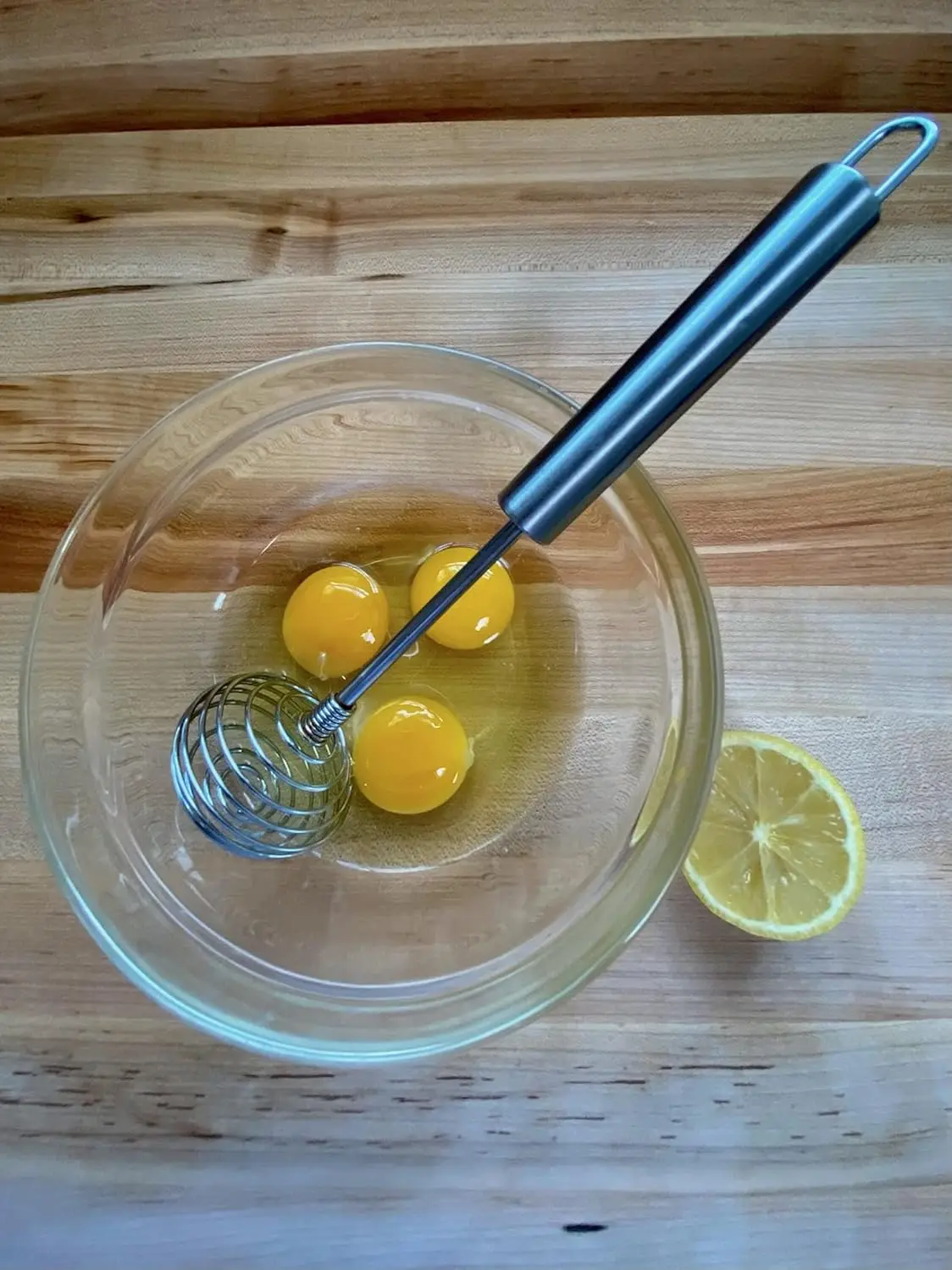 Spiralfederbesen, 10" silberner Edelstahl, mittelgroß