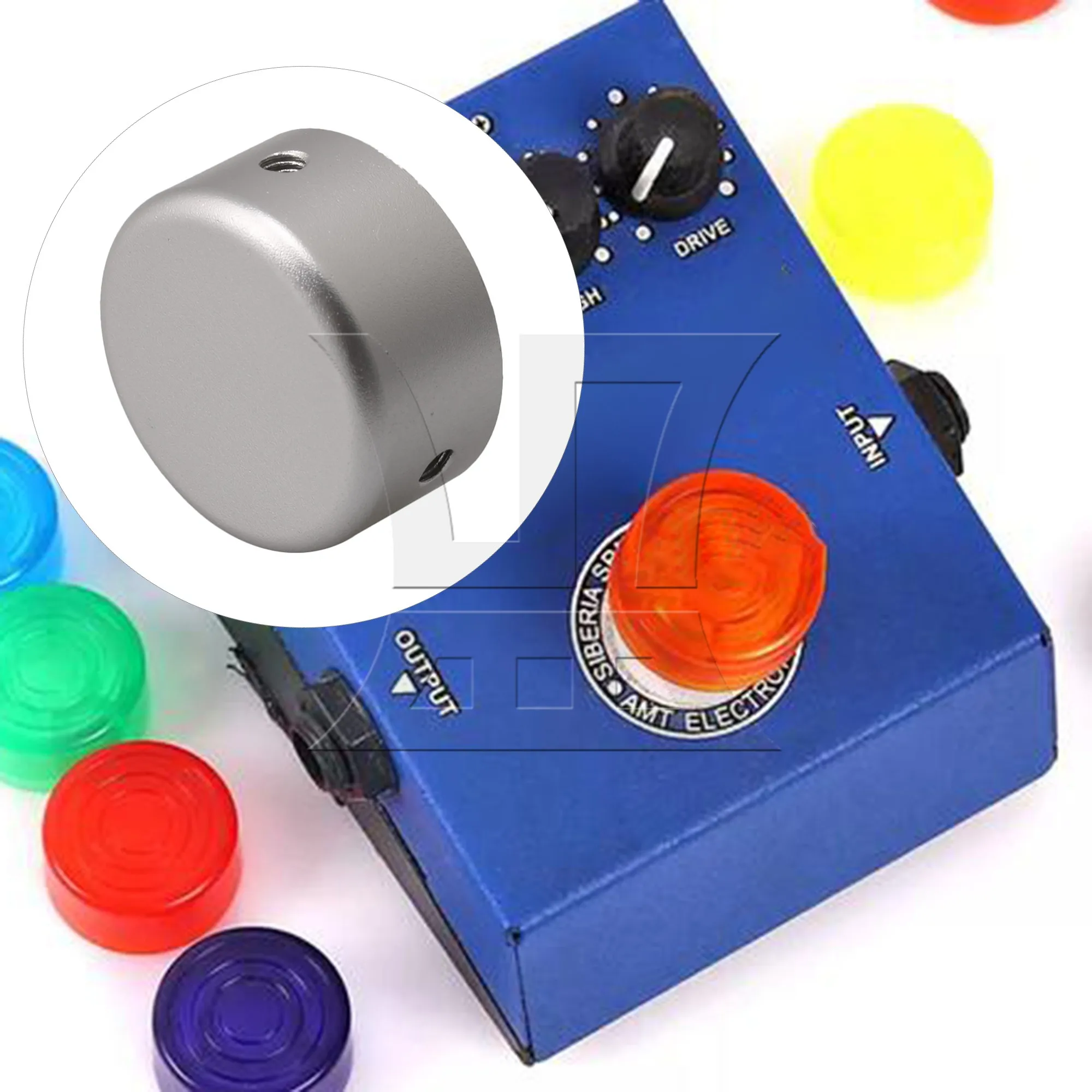 

Yibuy 40pcs BQLZR Guitar Effects Parts Stomp Switch Pedal Box Foot Metal Knobs