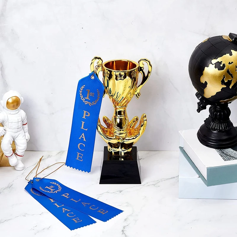 アルミニウムとゴールドのアルミニウムプリントリボン,アクティビティカード,コンペティション,第1位の賞,スポーツイベント