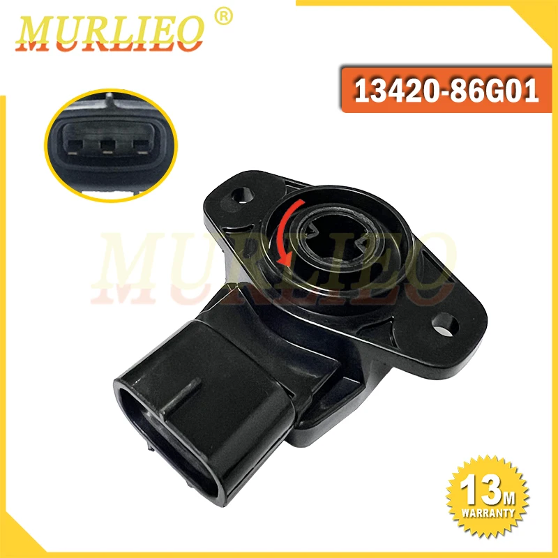 

TPS 1342086G01 Throttle Position Sensor For Suzuki Jimny Cervo Alto Hustle Every Left Rotate 13420-86G01 13420-86G00 13420-77G01