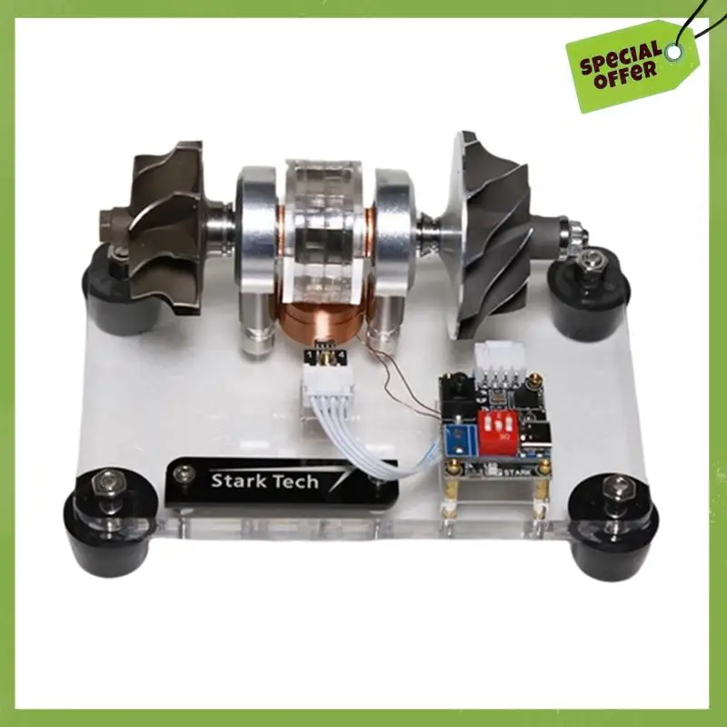 Motore a pala di turbina di classe Modello di motore brushless turbo Motore aerodinamico sovralimentato Giocattolo tecnologico creativo fai-da-te in metallo CNC