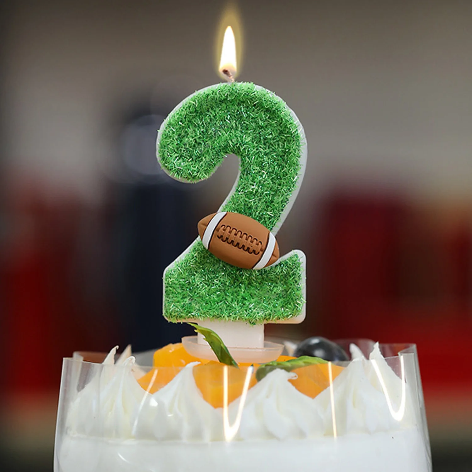 Number Birthday Candles Rugby Birthday Candles 0-9 Number Cake Candle Cake Decoration Suitable for Wedding Party Decoration