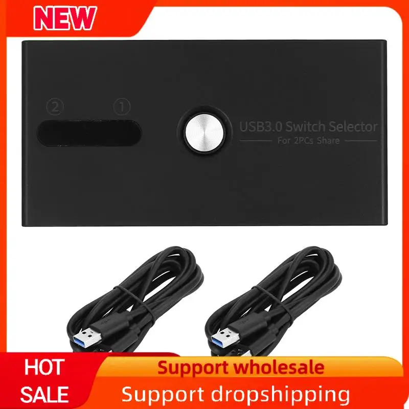 Dosk KVM USB 3.0 Superb 2 Wejścia 4 Wyjścia, Stacja Dokująca do Udostępniania Drukarki, Adapter Monitora, Konwerter KVM