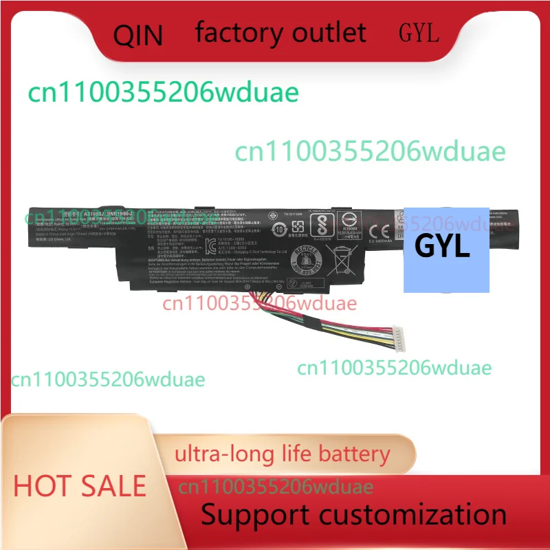 

New original AS16B8J AS16B5J Laptop Battery For Acer Aspire E5-575G-53VG 3ICR19/66-2 10.95V 61.3Wh 5600mAh
