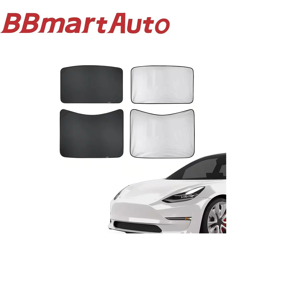 BBmart Auto Parts 1Set for Tesla sunshade front + rear set Model Y/3 sunroof sunshade roof sun protection accessories top