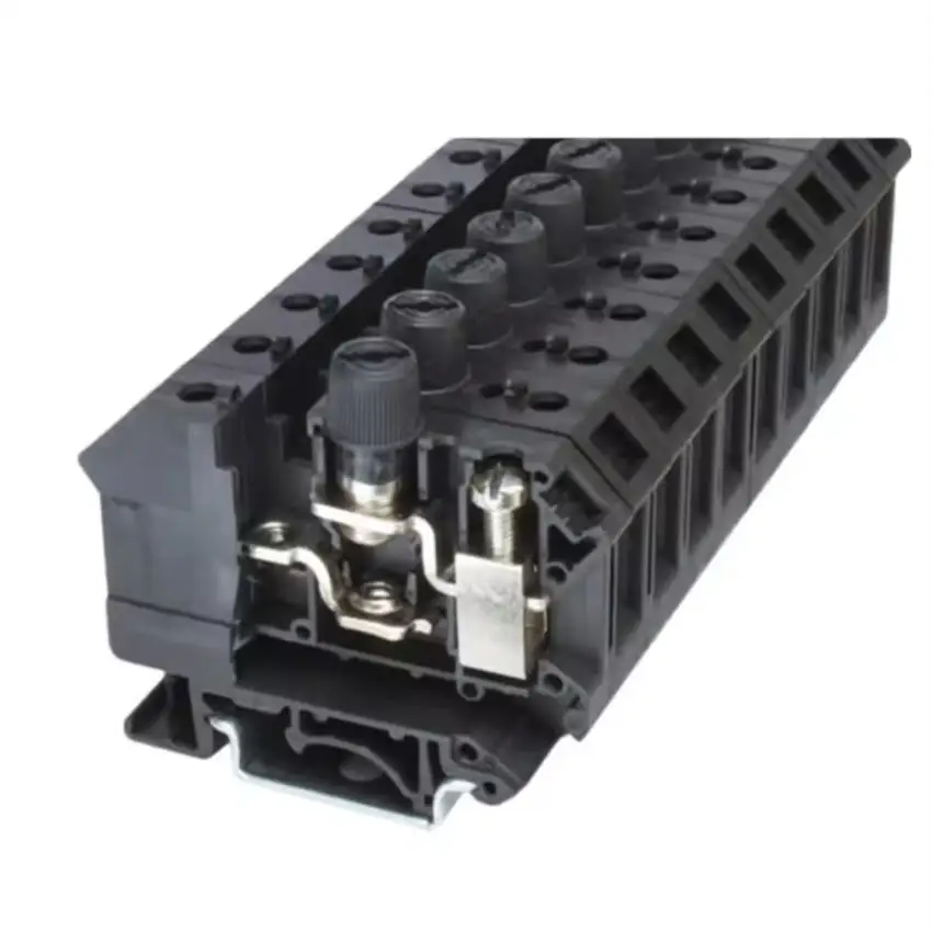 

50pcs UK 10-DREHSI 800V/10A 10 m㎡ Fuse Modular DIN rail Terminal Block with LED light Approved by U/L CE RoHS