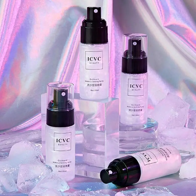 グリッターメイクアップセッティングスプレー 長時間保湿 防水ファンデーション 保湿 ブライトニング ファストフィニッシングメイクアップ