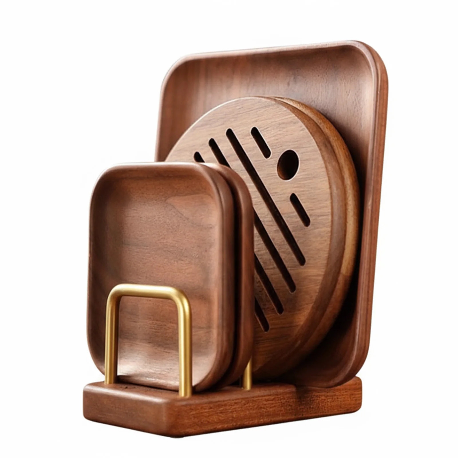 

Многоярусная подставка для разделочных досок из массива дерева, износостойкая деревянная сушилка, металлическая подставка для кухонной утвари