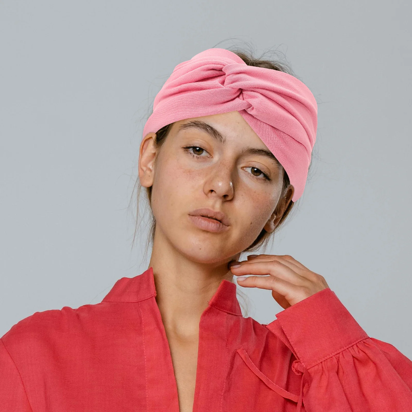 5 szt. Opaski do jogi z miękkiego materiału dla kobiet, do ćwiczeń, fitness, ozdoba do włosów, wiązane, oddychające opaski przeciwpotne do sportu