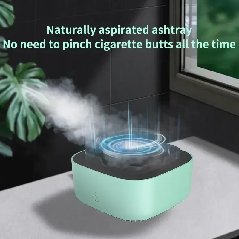 Purificador de aire con Cenicero inteligente, elimina el humo de segunda mano y el olor a tabaco, baterías al instante, no incluye tabletas de aromaterapia con anillo