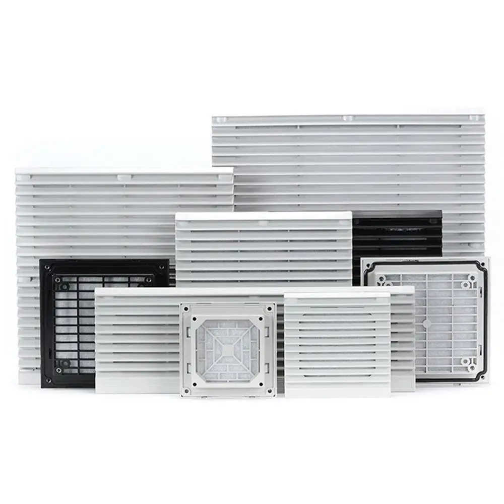 Air Ventilation System ABS Cabinet Ventilation Filter White Without Fan Fan Filter Louvers Blower Exhaust