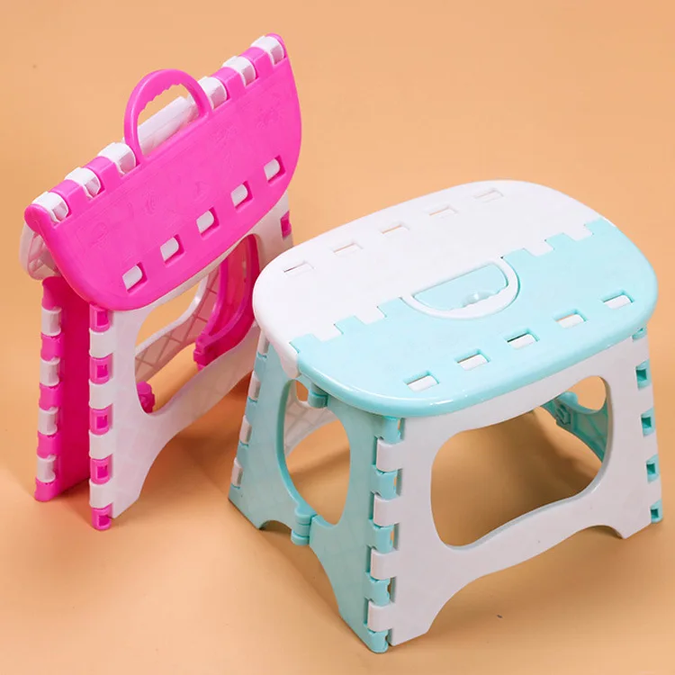 Portable Outdoor Folding Stool for Adults and Children, Fishing Stool, Bathroom and Kitchen, Small Plastic Chairs