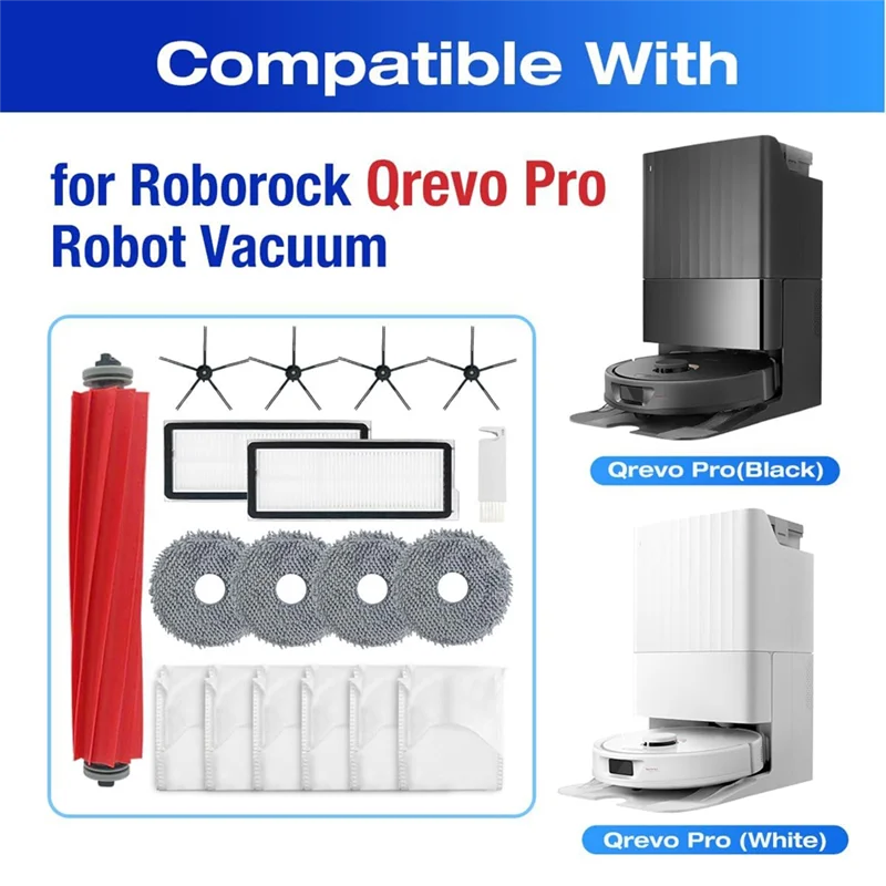 BAAM-Replacement Parts For Roborock Qrevo Pro For Q Revo Maxv Qrevo S Vacuum Cleaner Parts