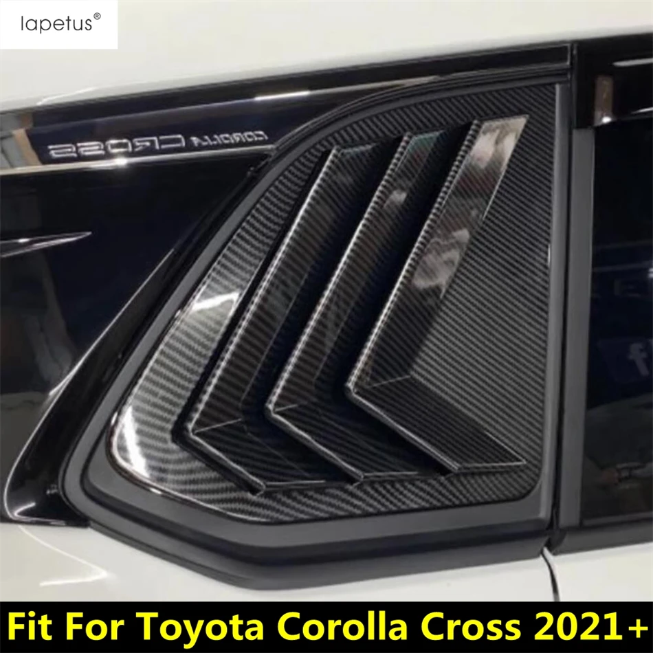 

Rear Window Louvers Shutter Blind Sun Shade Side Air Vent Panel Cover Trim Accessories For Toyota Corolla Cross XG10 2021 - 2024