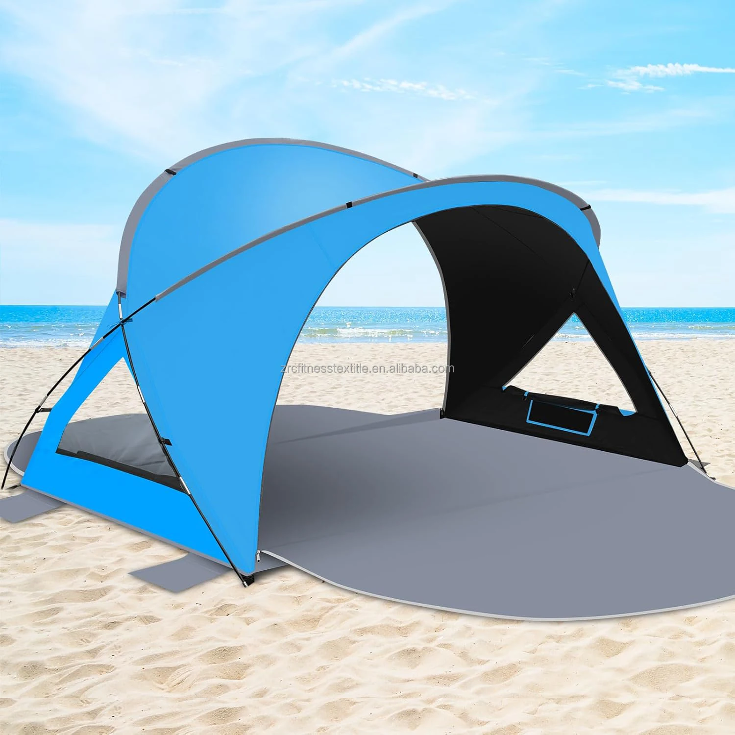 

Portable Outdoor Large Space for 4-6 Person Beach Sun Protection Sunshade Fishing Beach Tent