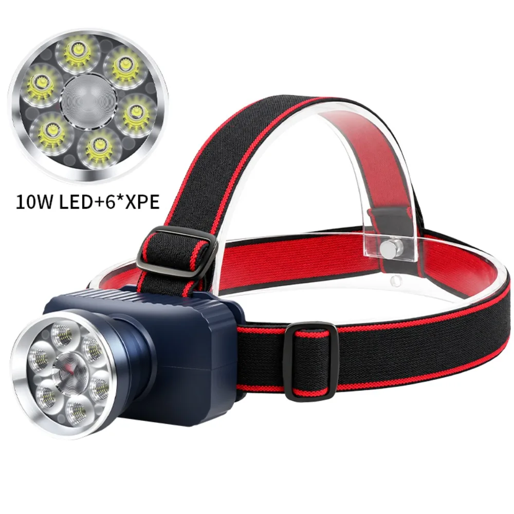 Portable Sensor Headlamp LED Super Long‑Beam Torch Long Runtime for Night Hiking Fishing Field Work Outdoor Lighting