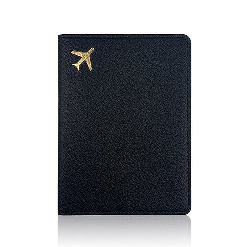 Airplane Travel Passport Cover For Women Travel Passport Case Leather Passport Wallet Purse Girl Passport Holder