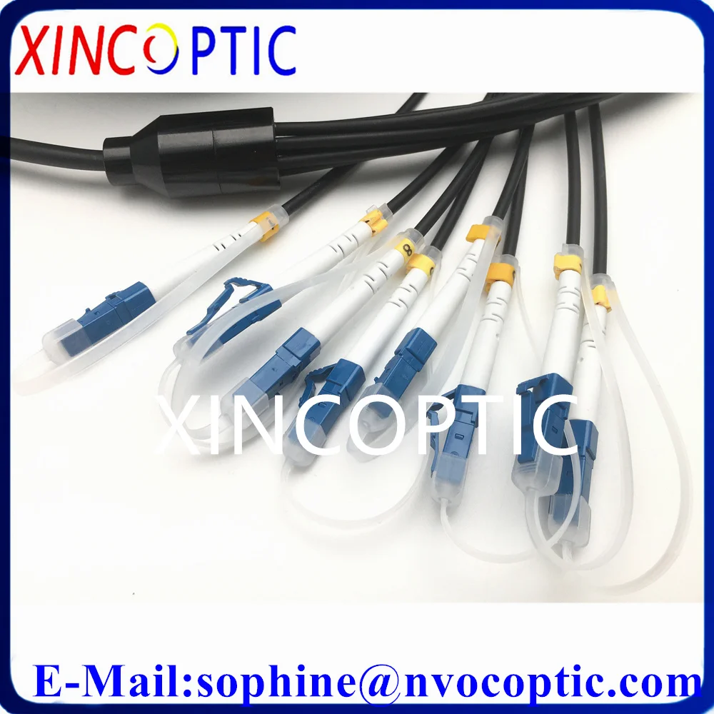 Imagem -06 - Single Mode Blindado Patch Cord Cabo de Fibra Óptica Jumper Núcleo 150m sm G652d G657a Lszh Preto sc lc fc Vertentes