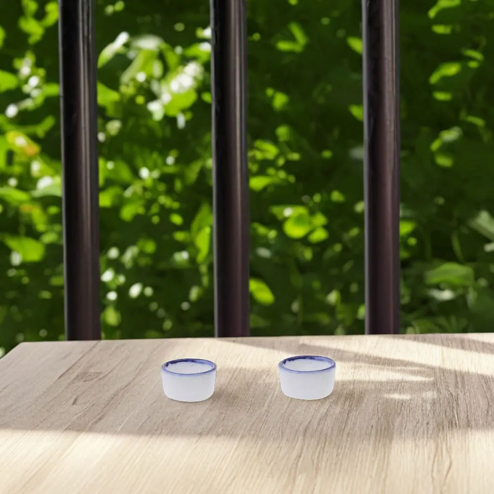 

24Pcs Mini Ceramic Water Bowls Spider Scorpion Small Reptile Feeding Dish Durable Compact Terrarium Basin for Tarantula Hermit