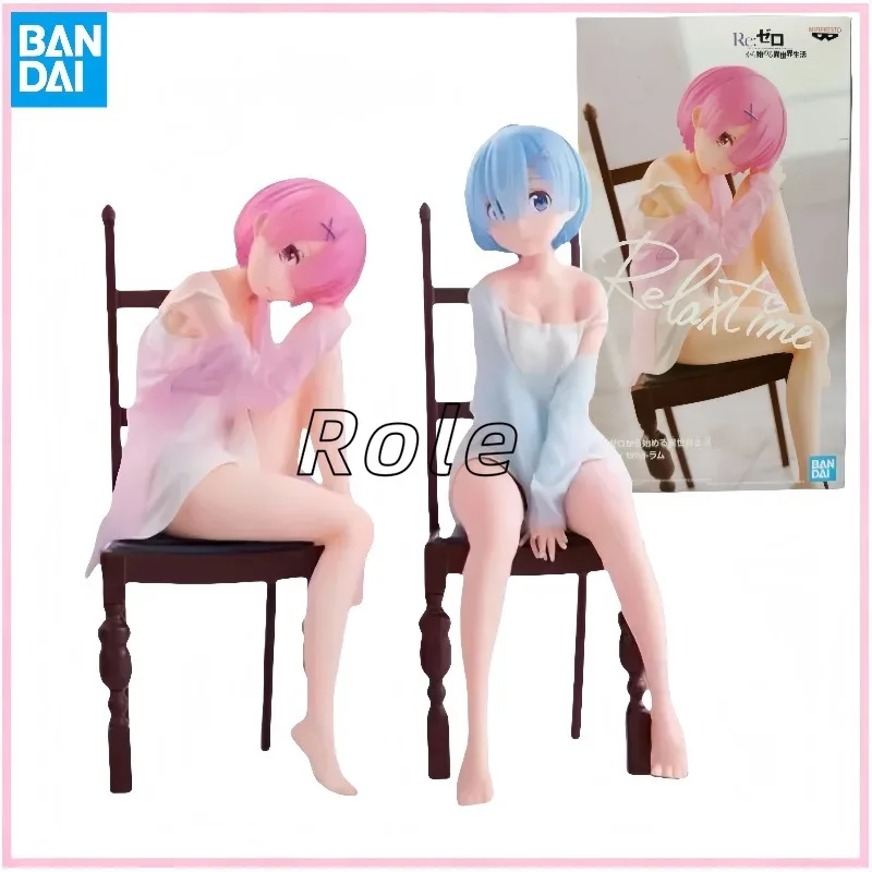 

【In Stock】 Original Bandai Banpresto Re Life in A Different World From Zero Rem Ram Action Figure Model DollGift Collection