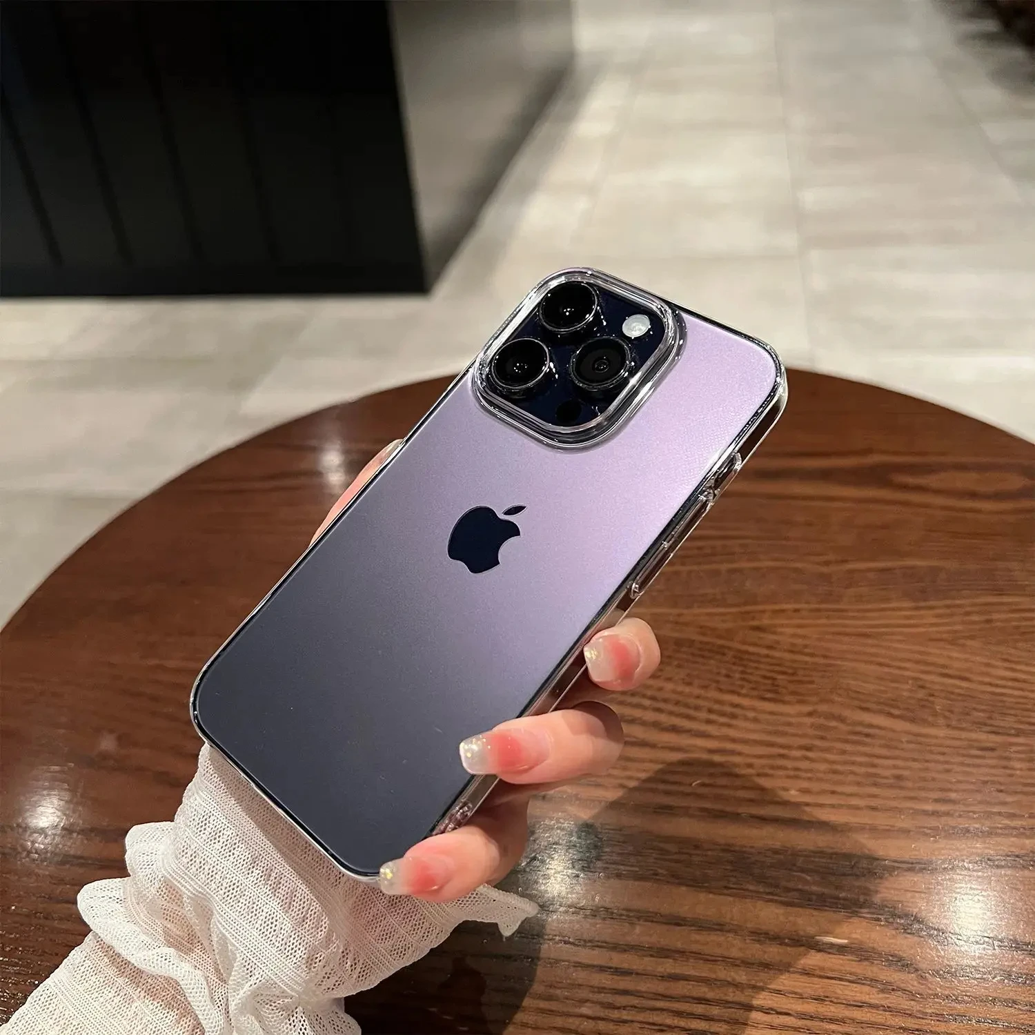 Original Transparent Phone Case For iPhone 15 14 12 11 13 Pro Max Mini Shockproof Cover X XR 8 7 6 Plus SE Clear Soft TPU Cases image 4