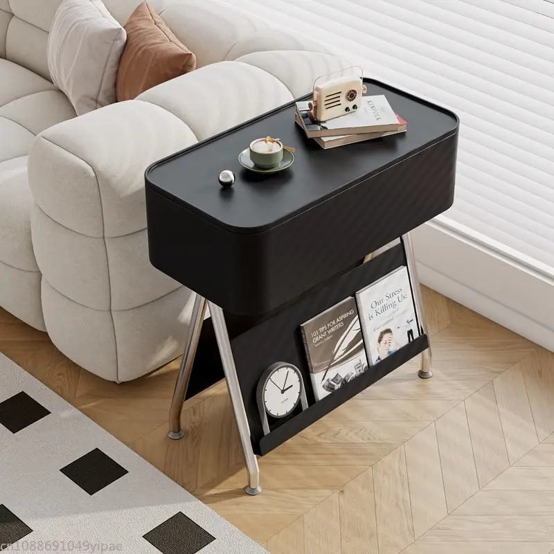 Sofa Side Cabinet Creative End Table Environmental Storage Box Moveable Bedside Table Living Room Bedroom Furniture