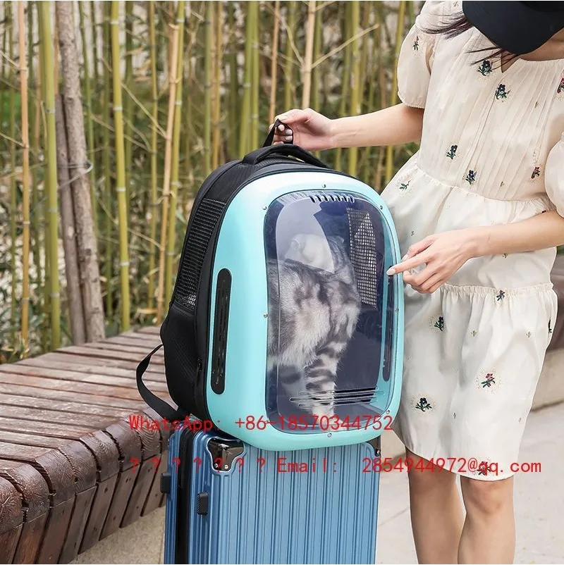 Transparent Visible Pet Carrier Space Capsule Foldable Travel Bag for Cat Small Dog