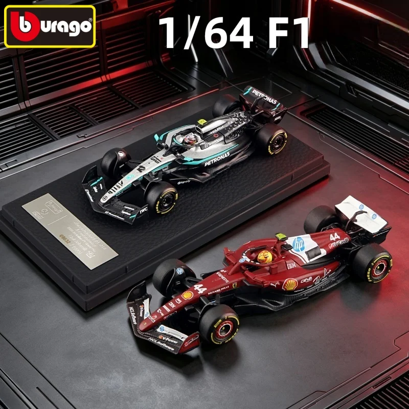 bburago-1-64-2025-f1-メルセデス・ベンツ-w16-12-アントネリ-フェラーリ-sf25-44-ハミルトン-合金製カーモデル-カーモデルシリーズ-誕生日プレゼント-おもちゃ